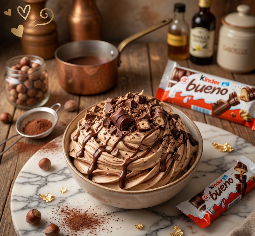 Crème Kinder Bueno Maison : la crème ultra-gourmande