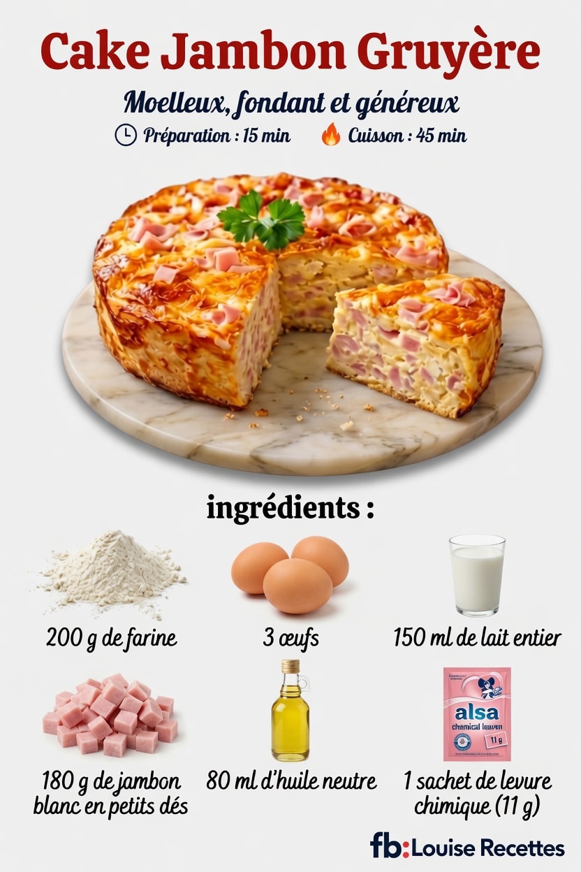 Cake Jambon-Gruyère