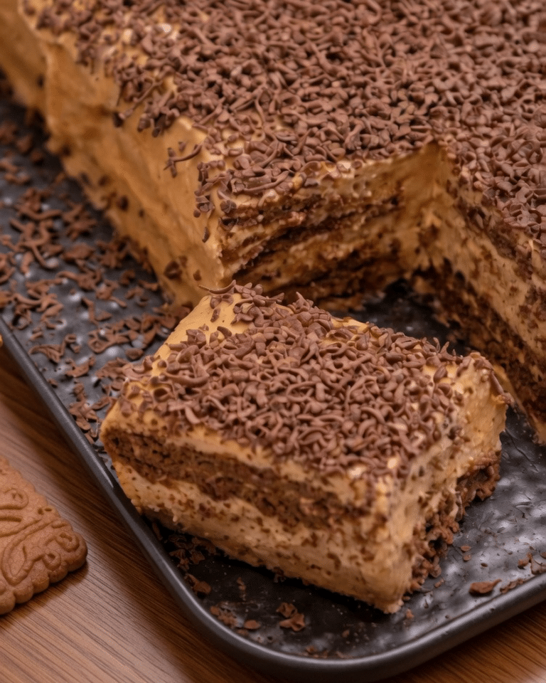 Gâteau Froid Lotus et Café : Le Dessert Sans Cuisson, Croquant et Crémeux