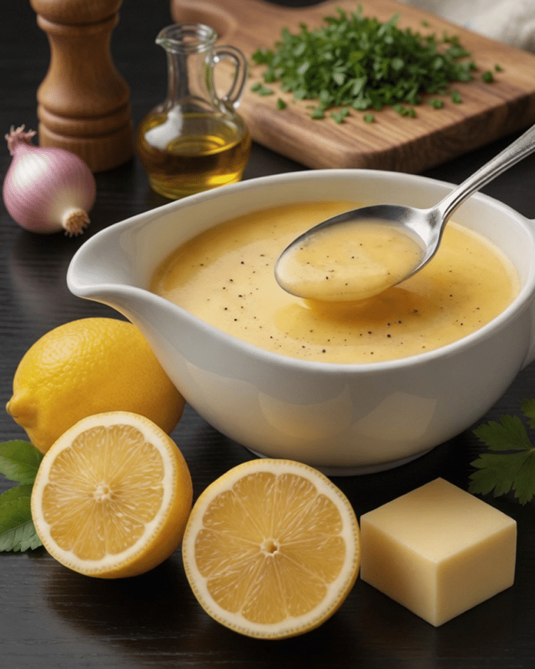 Sauce Beurre Citron pour Poisson : La Recette Élégante et Irrésistible qui Sublime Vos Poissons