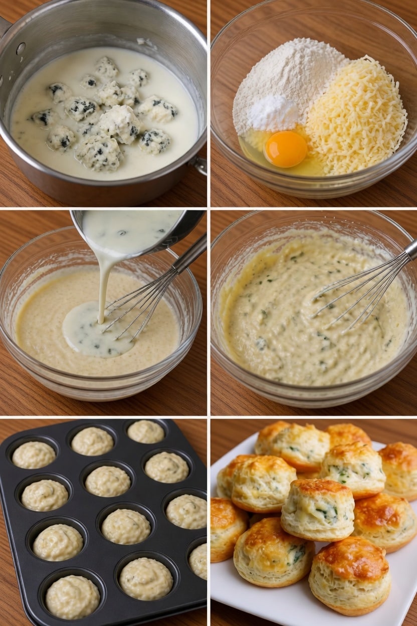 Étape par Étape: Bouchons au roquefort faciles : la recette apéritive rapide et irrésistible