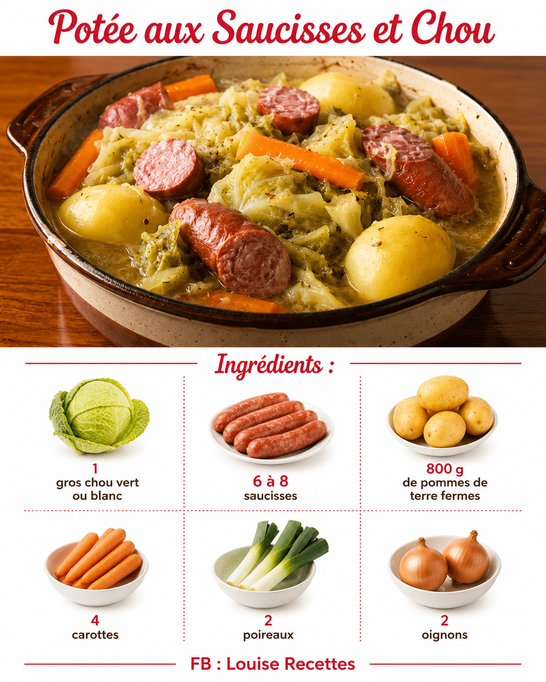 Potée aux Saucisses et Chou : le plat réconfortant et généreux qui sent bon la maison Potée aux Saucisses et Chou : le plat réconfortant et généreux qui sent bon la maison
