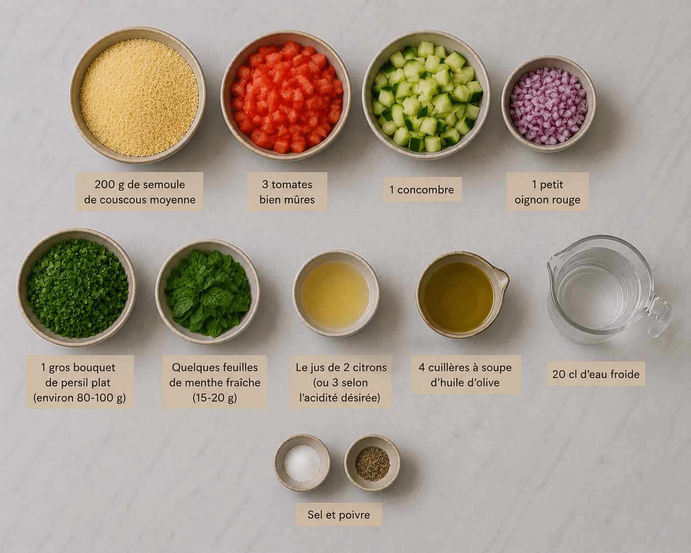 La Liste des Ingrédients : Taboulé Maison au Citron : la recette fraîche, parfumée et authentique qui sent bon l’été