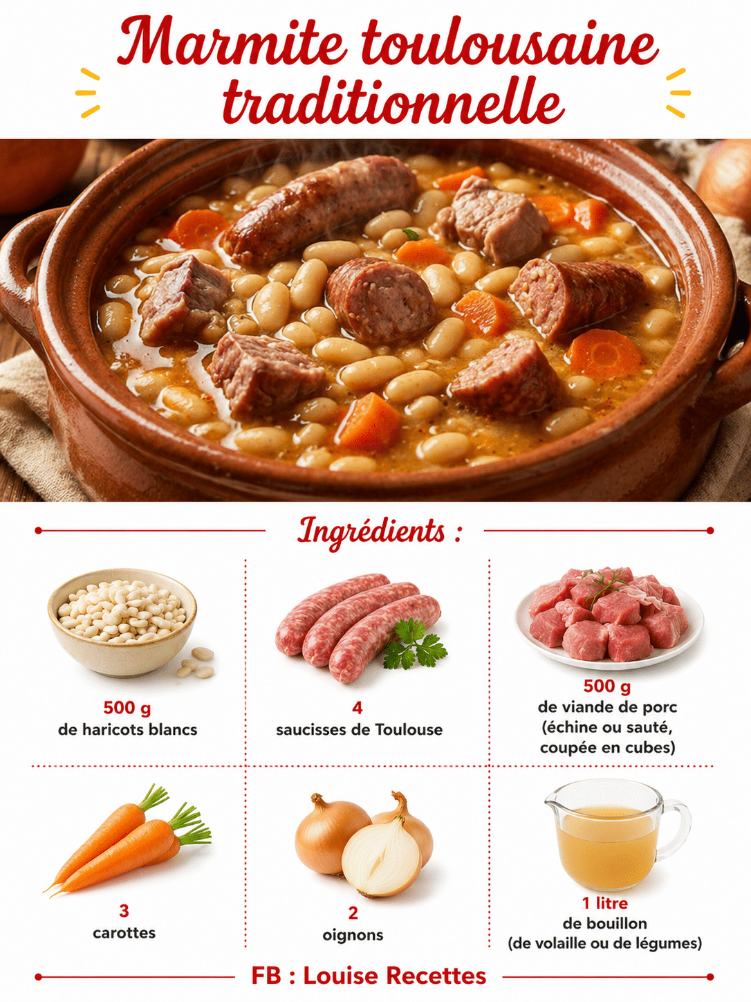 Marmite Toulousaine Traditionnelle : le cassoulet authentique, généreux et réconfortant