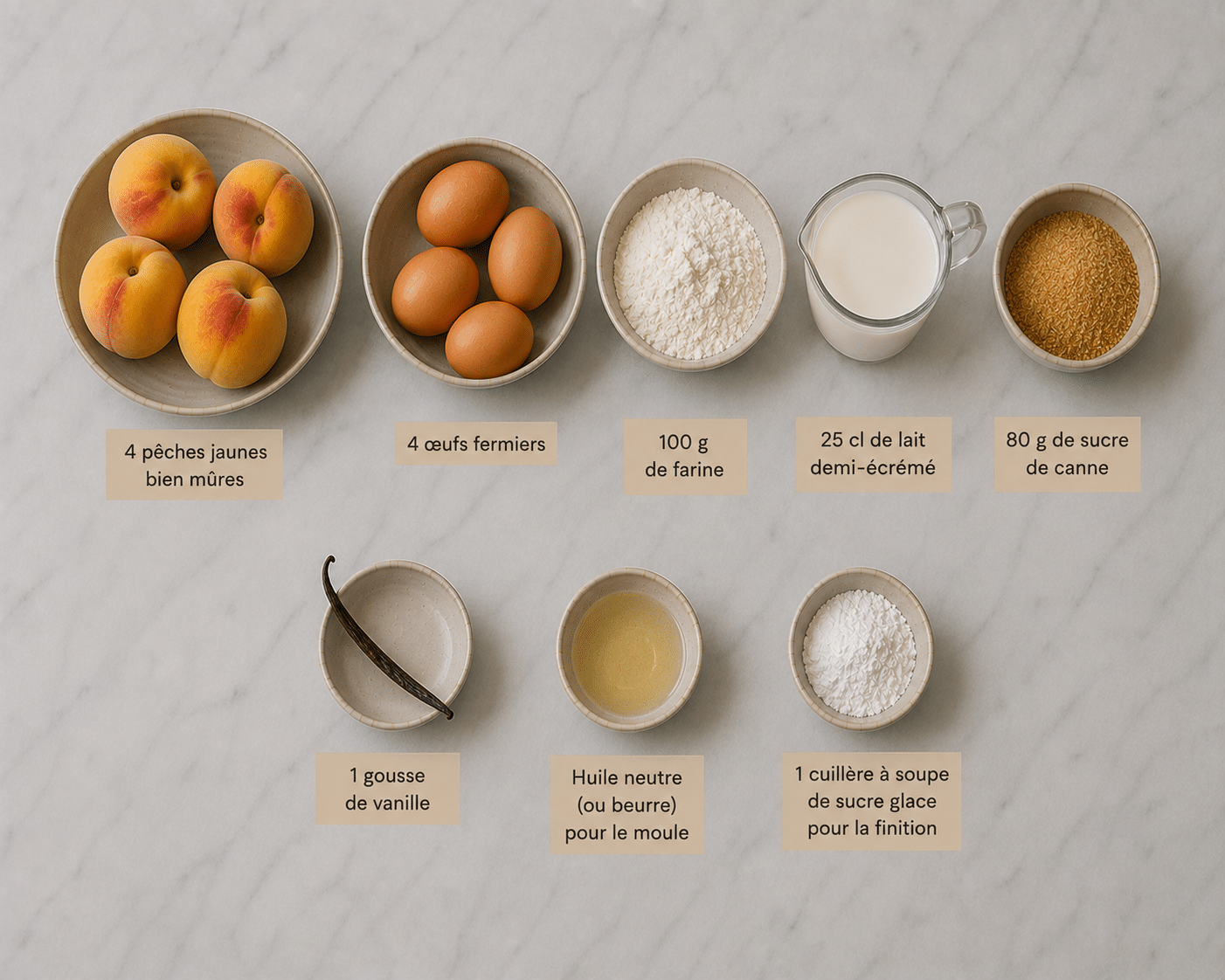 La Liste des Ingrédients : Clafoutis aux Pêches : le dessert moelleux et fruité qui sent bon l’été