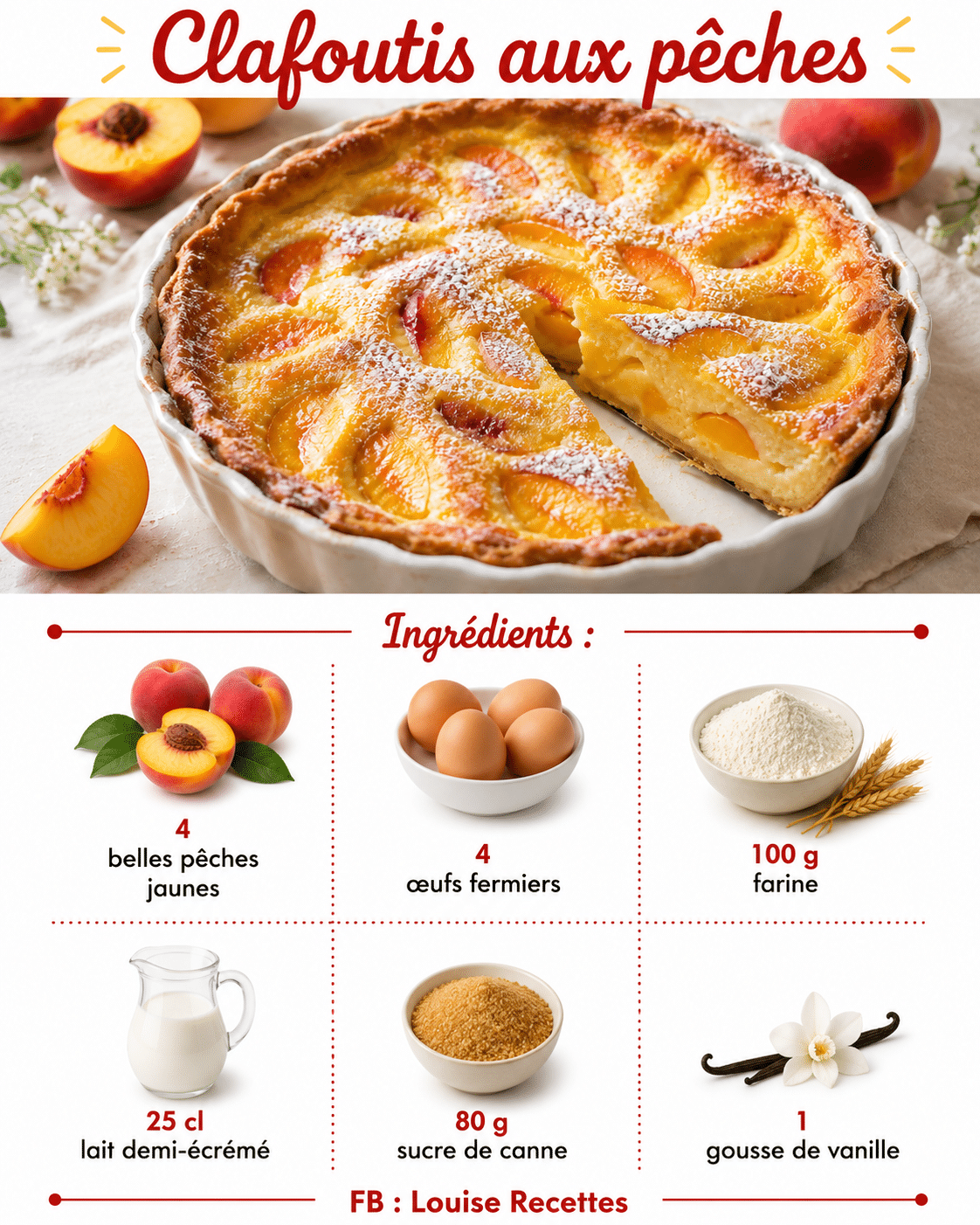 Clafoutis aux Pêches