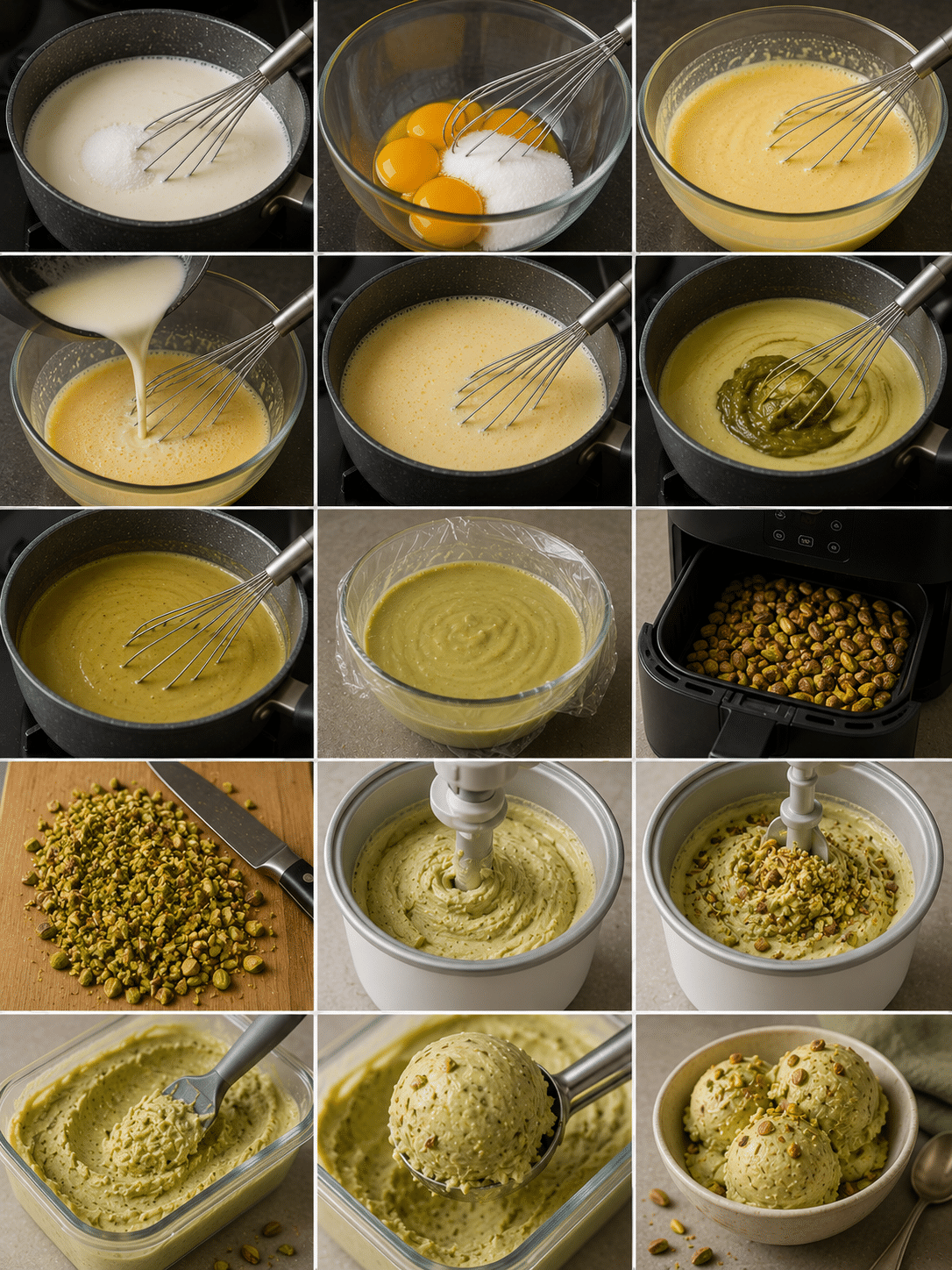 Étape par Étape: Glace Italienne à la Pistache : la recette authentique, crémeuse et intense qui sent bon l’Italie Étape par Étape: Glace Italienne à la Pistache : la recette authentique, crémeuse et intense qui sent bon l’Italie