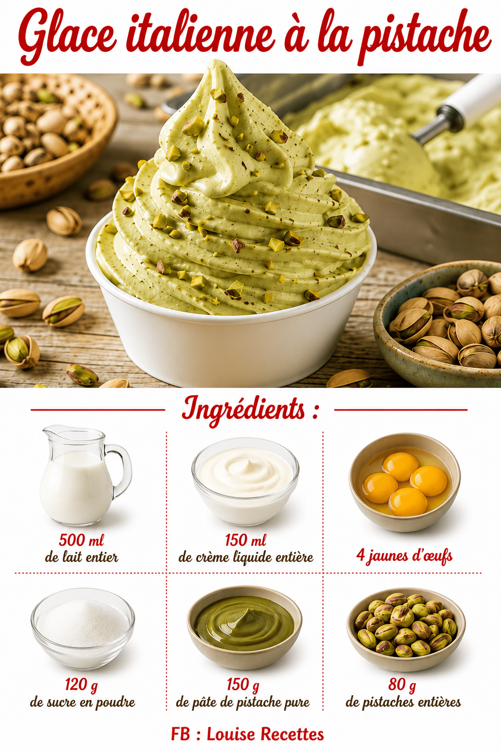 Glace Italienne à la Pistache : la recette authentique, crémeuse et intense qui sent bon l’Italie Glace Italienne à la Pistache : la recette authentique, crémeuse et intense qui sent bon l’Italie