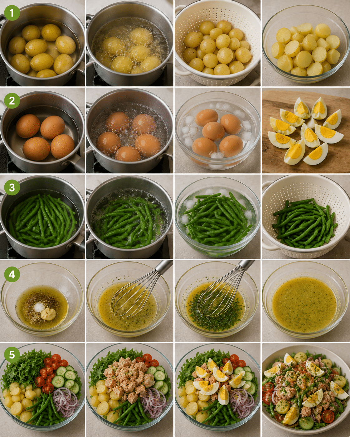 Étape par Étape: Salade Complète au Thon : la recette fraîche, complète et ultra-gourmande qui fait le repas