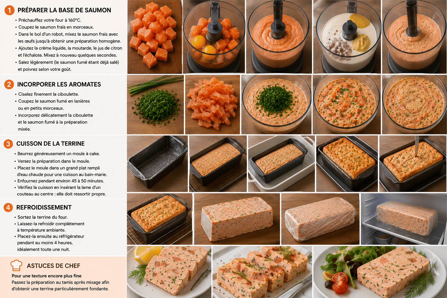 Étape par Étape: Terrine de Saumon à la Ciboulette : l’entrée fraîche, élégante et fondante qui impressionne à tous les coups