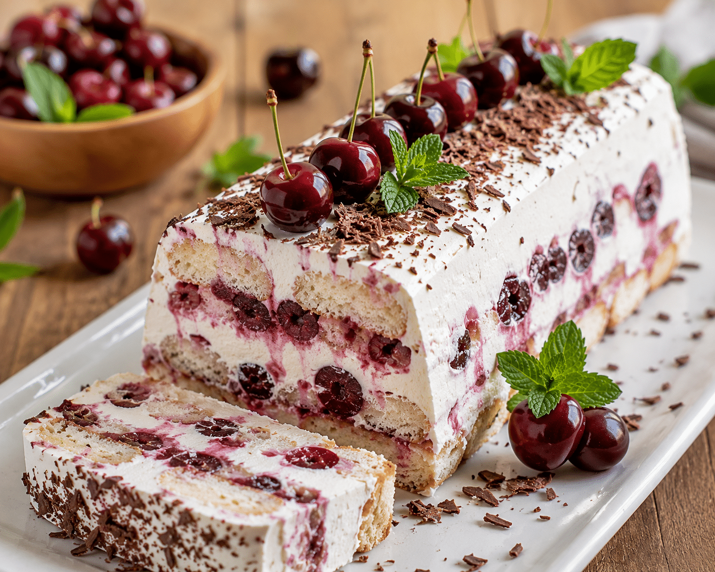 Terrine de Boudoirs aux Cerises : le dessert élégant, frais et gourmand