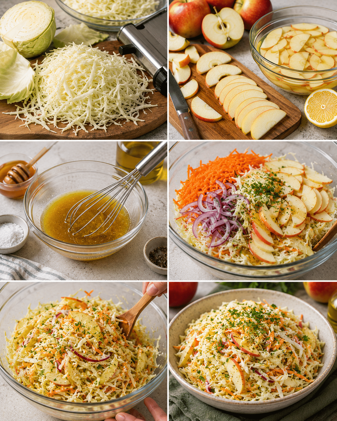 Salade au Chou Blanc et aux Pommes : la recette fraîche, croquante et légèrement sucrée Salade au Chou Blanc et aux Pommes : la recette fraîche, croquante et légèrement sucrée