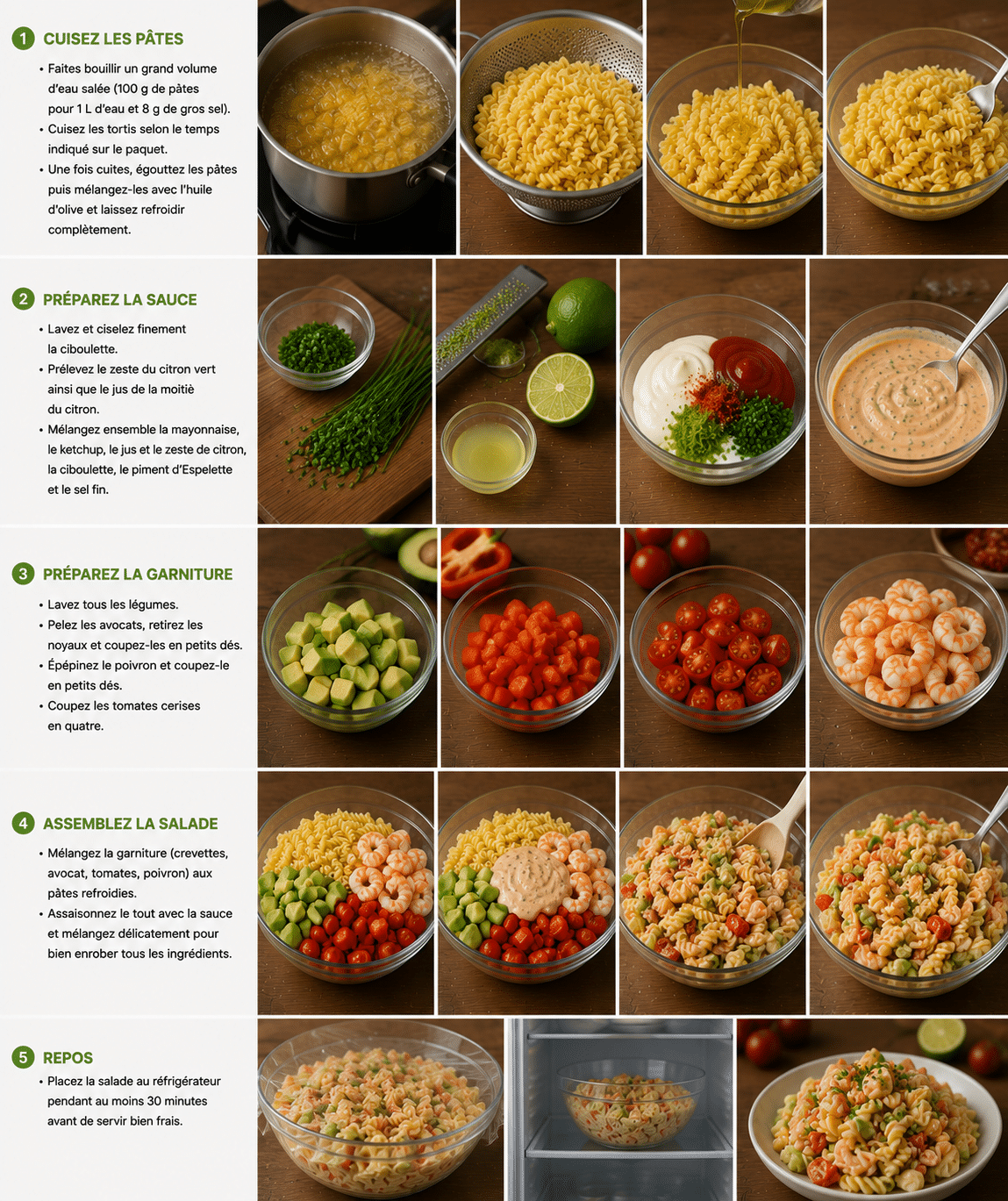 Le Guide de Préparation Étape par Étape: Salade Océane aux Tortis Bio : fraîche, gourmande et pleine de saveurs marines