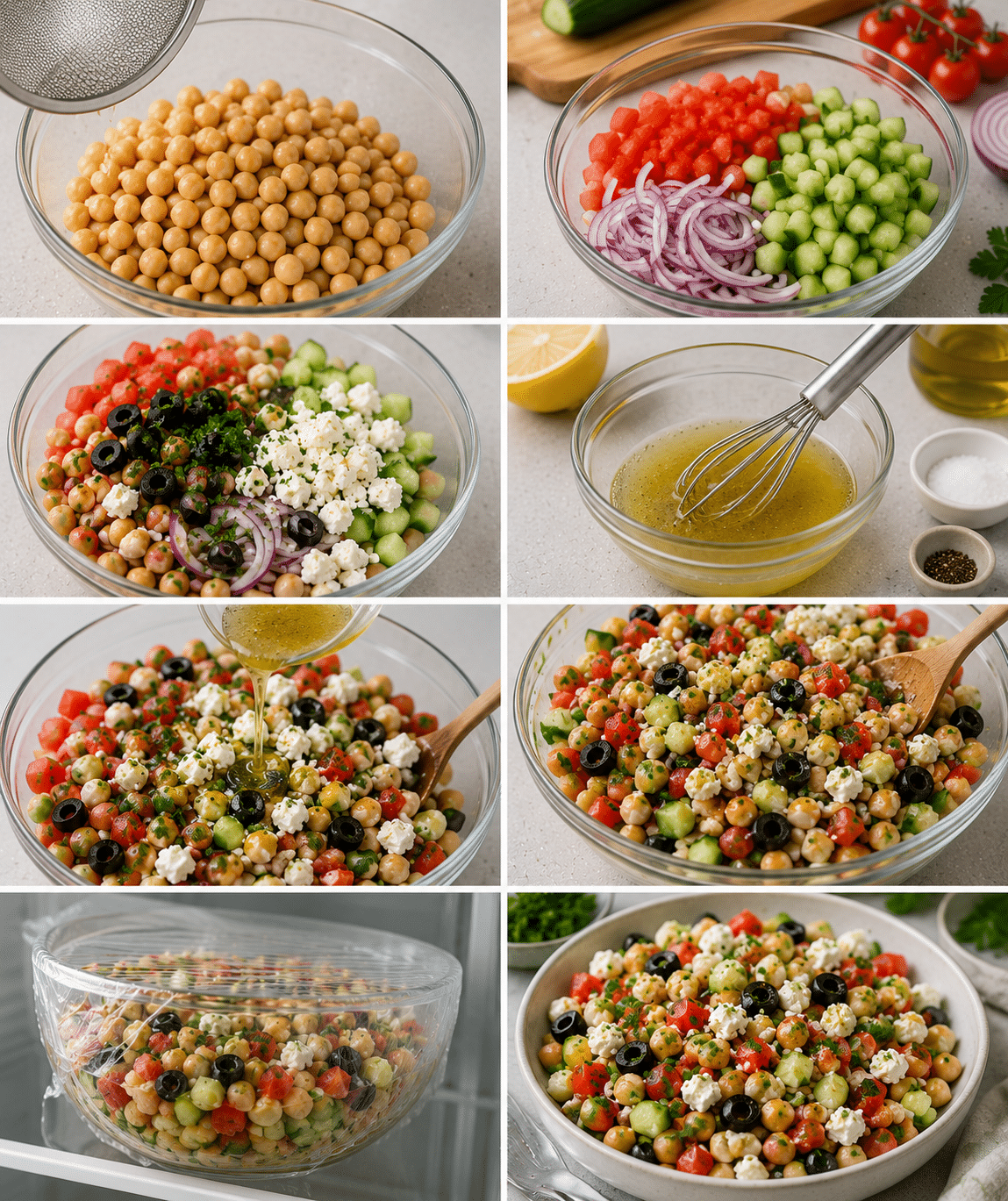 Salade Grecque aux Pois Chiches Salade Grecque aux Pois Chiches