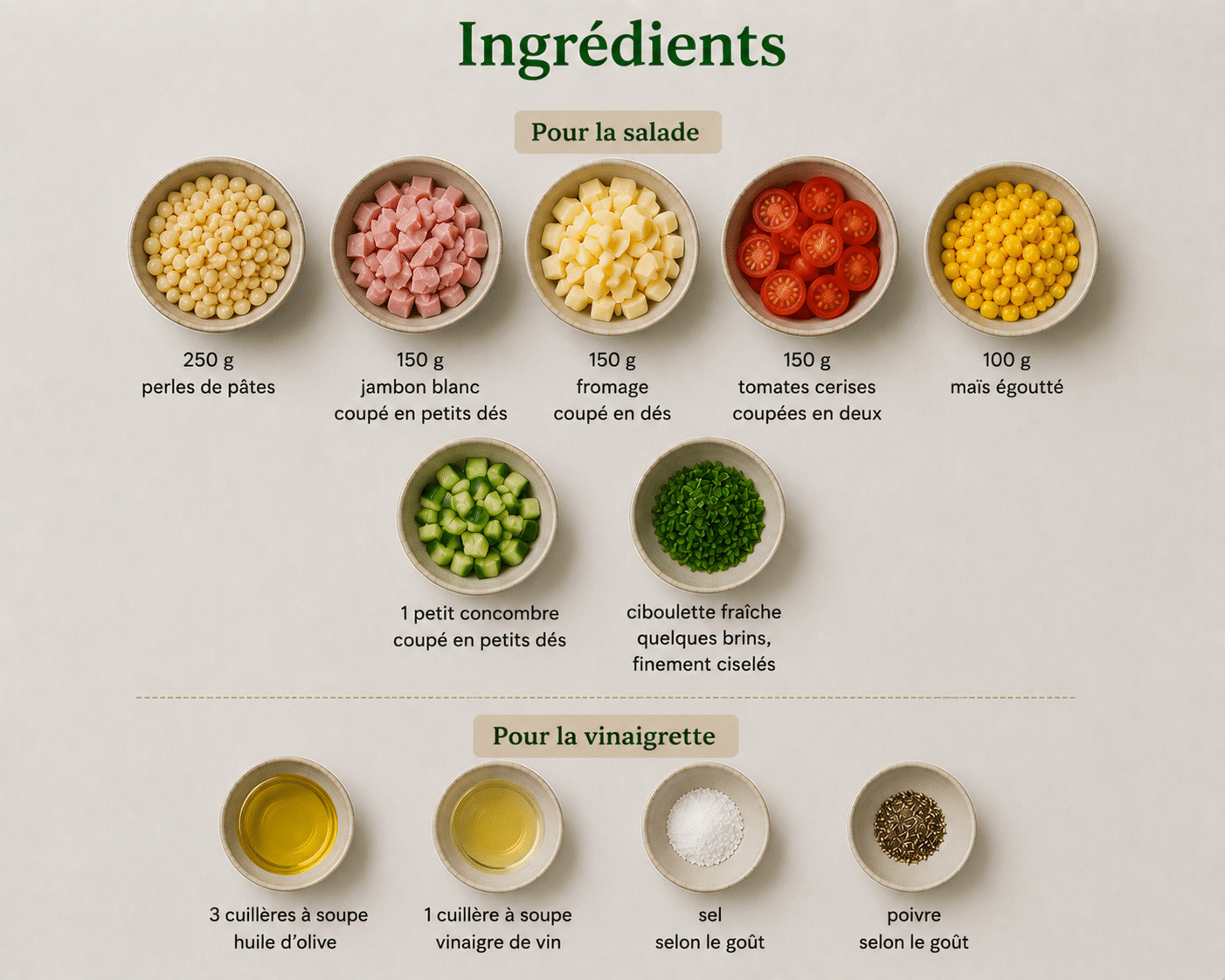 La Liste des Ingrédients : Salade de Perles : la recette fraîche, colorée et gourmande de l’été