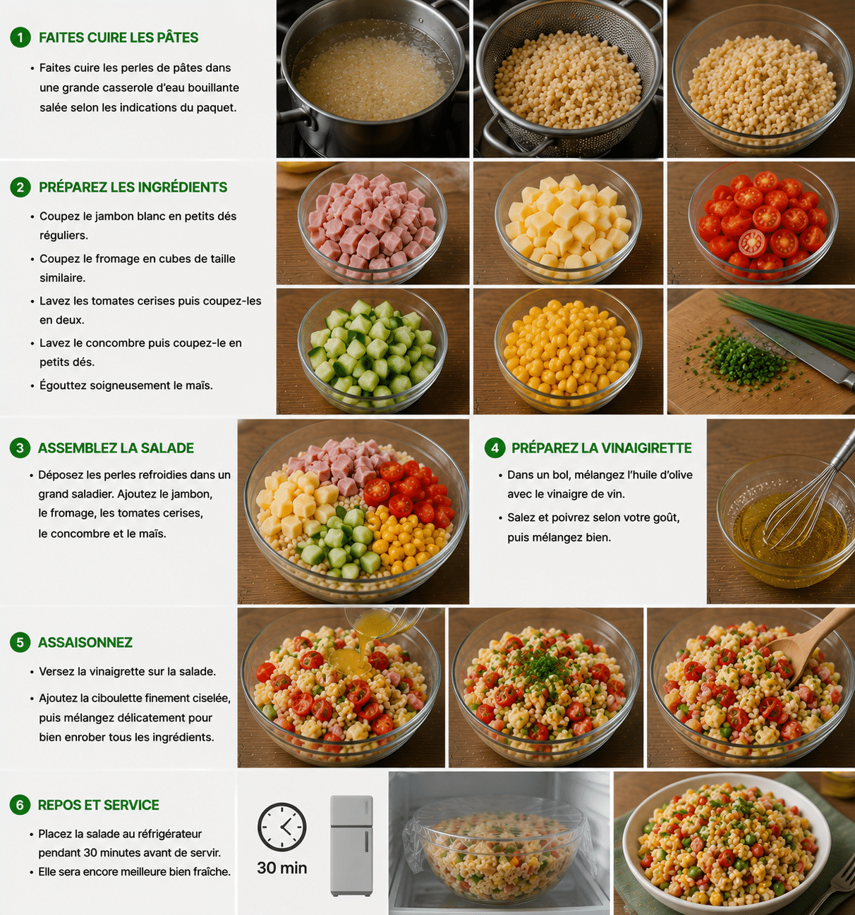 Le Guide de Préparation Étape par Étape: Salade de Perles : la recette fraîche, colorée et gourmande de l’été Le Guide de Préparation Étape par Étape: Salade de Perles : la recette fraîche, colorée et gourmande de l’été