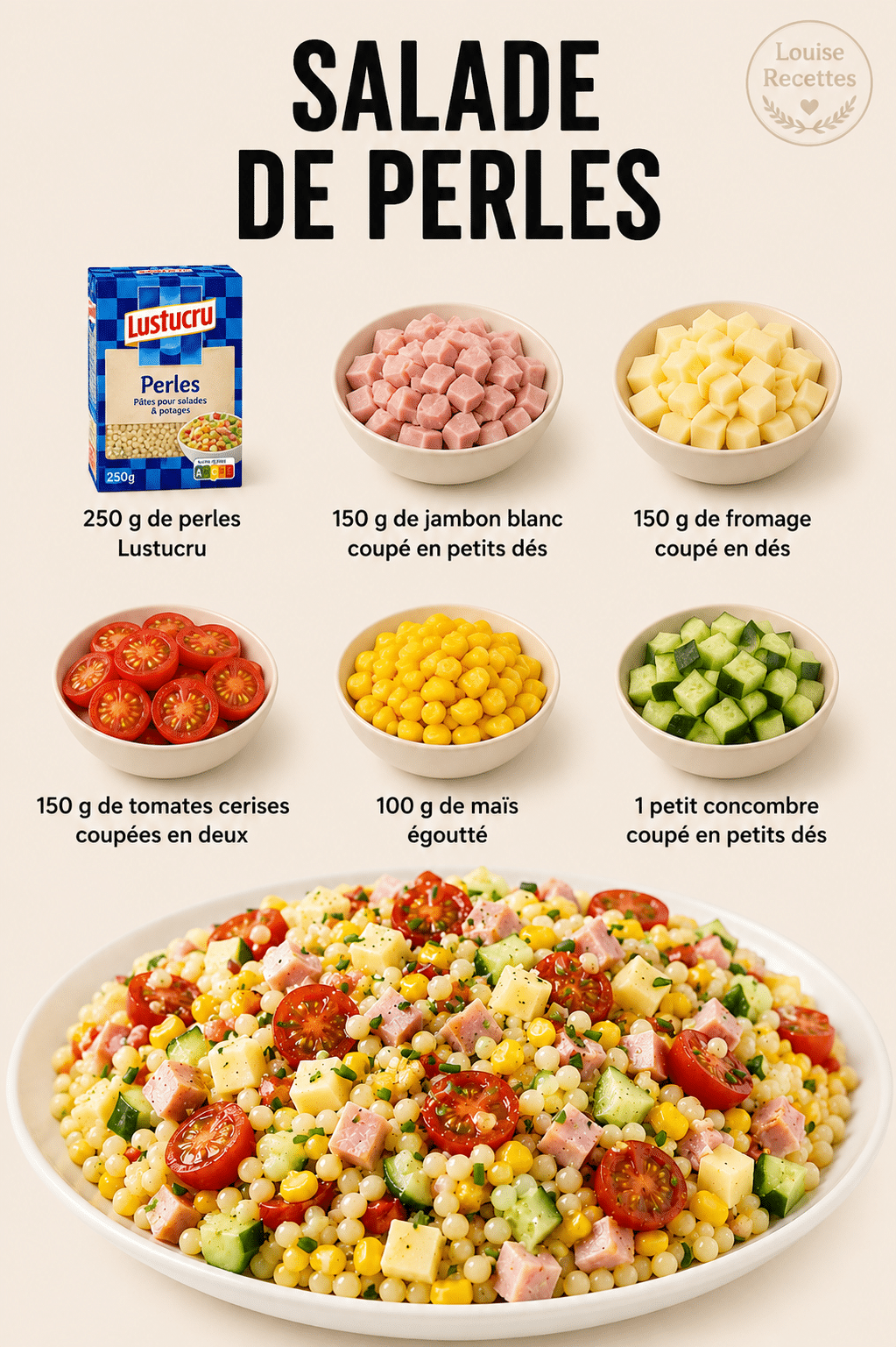 Salade de Perles : la recette fraîche, colorée et gourmande de l’été Salade de Perles : la recette fraîche, colorée et gourmande de l’été