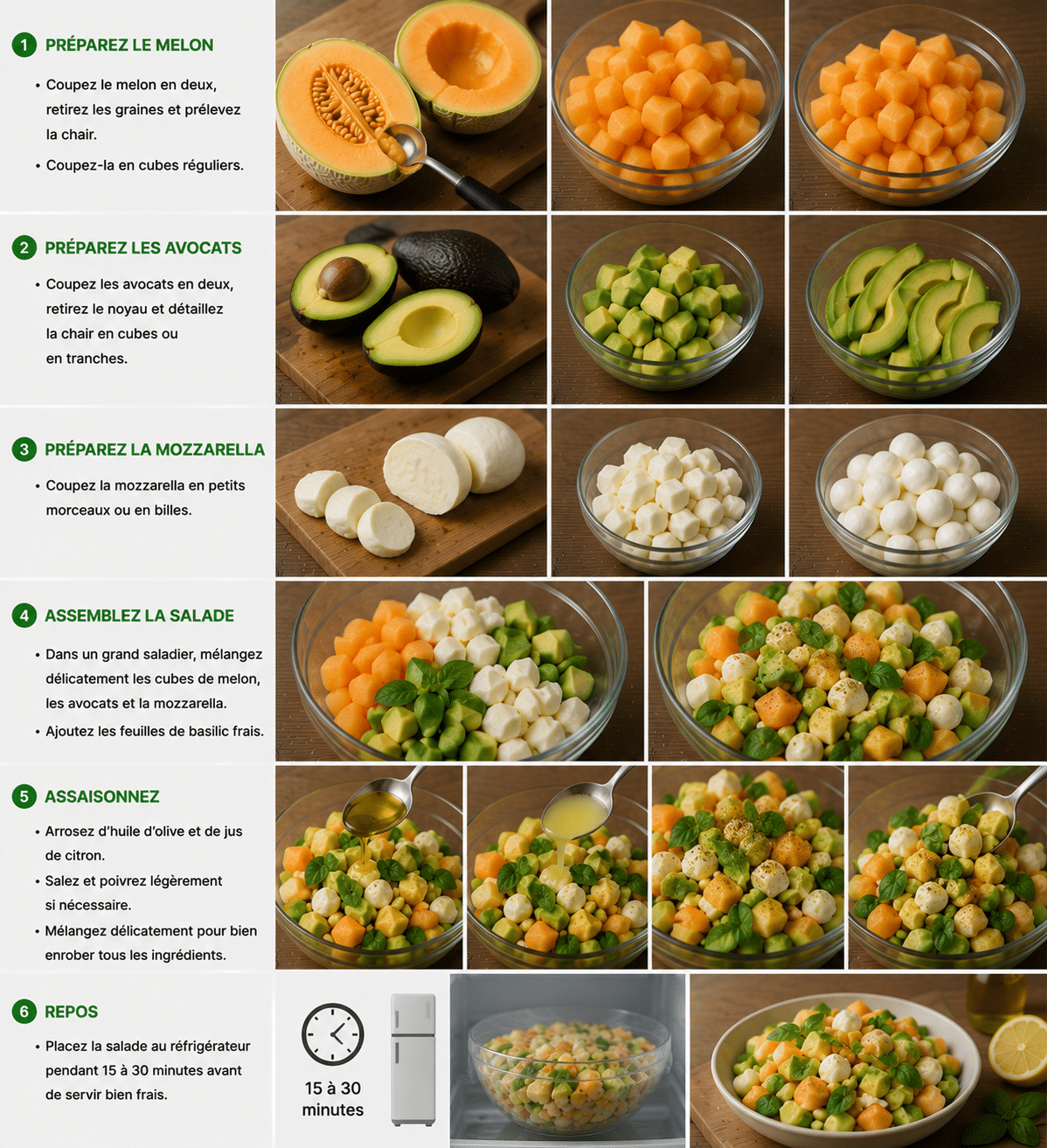 Le Guide de Préparation Salade Melon-Avocat : la recette fraîche, colorée et désaltérante de l’été