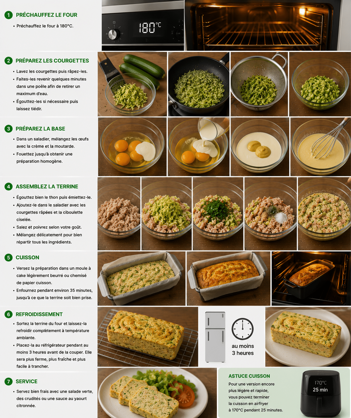 Le Guide de Préparation : Terrine Fraîche Thon Courgette : l’entrée légère, savoureuse et parfaite pour l’été