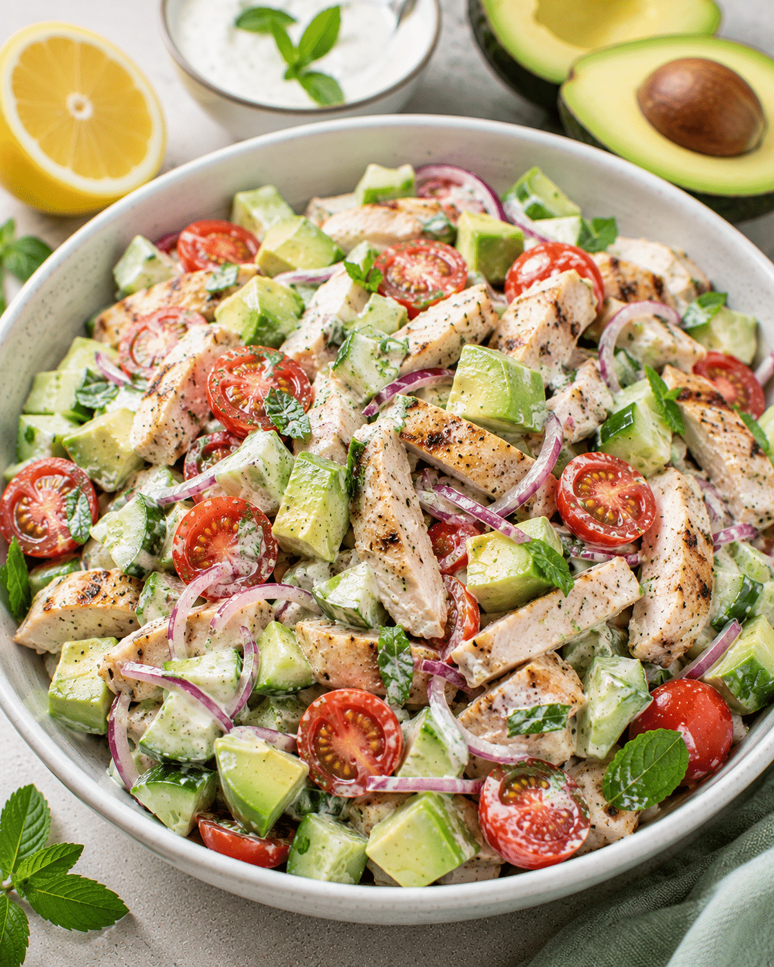 Salade Poulet Avocat Minceur : la recette légère,