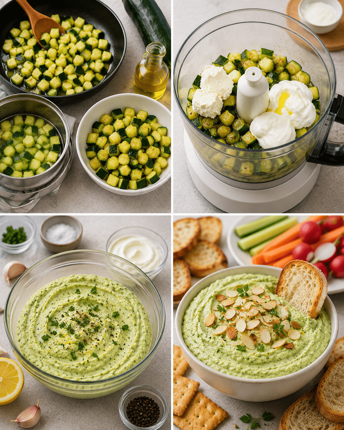 Tartinade de Courgette au Chèvre Frais : Recette Légère