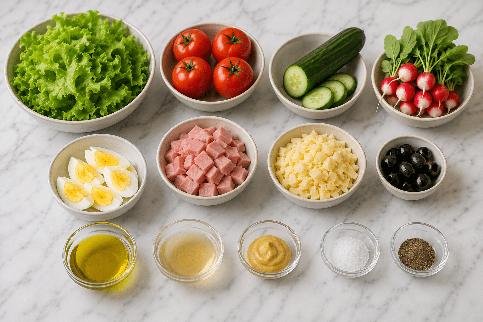 La Liste des Ingrédients : Salade des Cafés Parisiens : la recette fraîche, chic et complète qui fait voyager à Paris