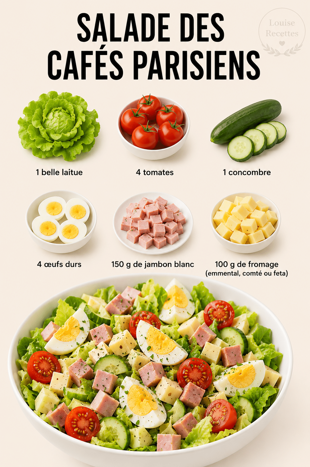 Salade des Cafés Parisiens : la recette fraîche, chic et complète