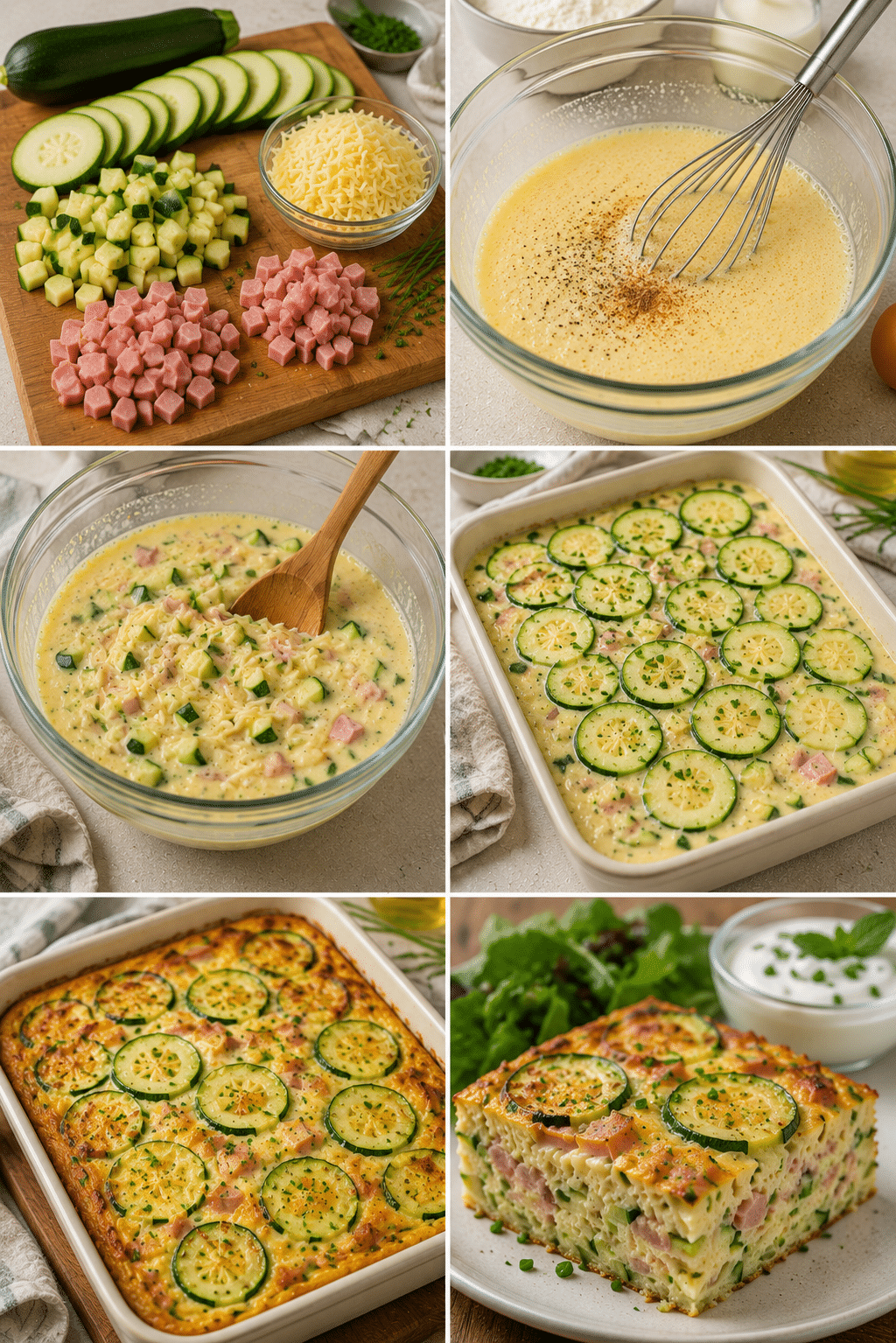 Clafoutis Salé Courgettes, Jambon et Fromage : le plat moelleux et savoureux
