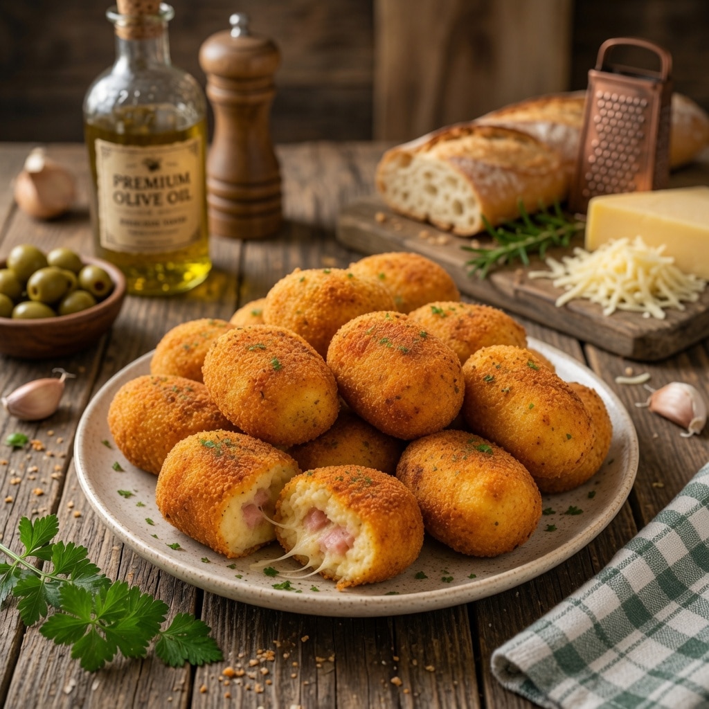 Croquettes de Purée au Jambon et Fromage : croustillantes dehors, fondantes dedans, parfaites