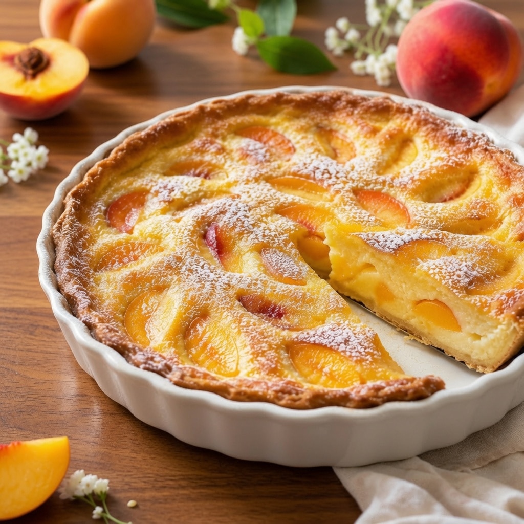 Clafoutis aux Pêches : le dessert moelleux et fruité qui sent bon l’été