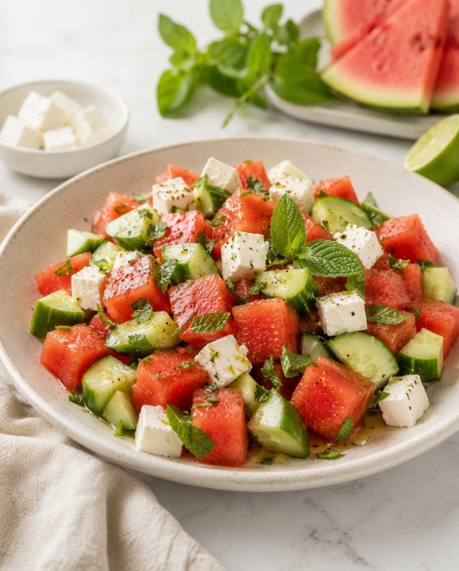 Salade Concombre-Pastèque