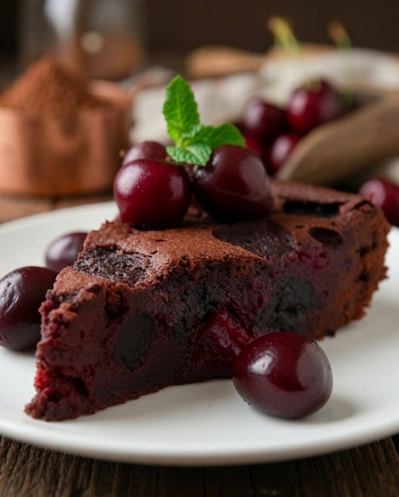 Clafoutis au Chocolat Noir et aux Cerises : la version