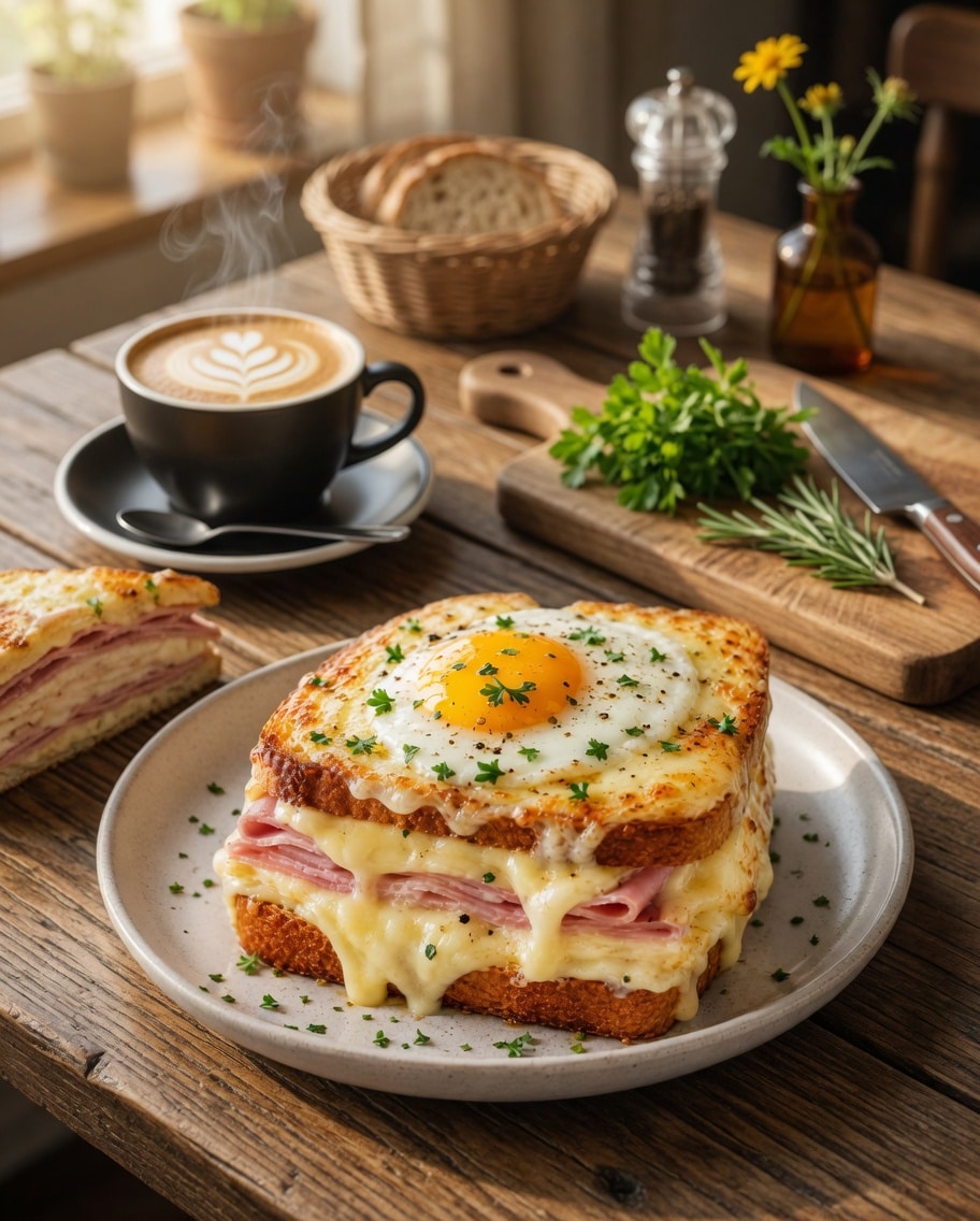 Croque-Madame Gourmand à la Béchamel, Jambon et Fromage : le sandwich français réconfortant