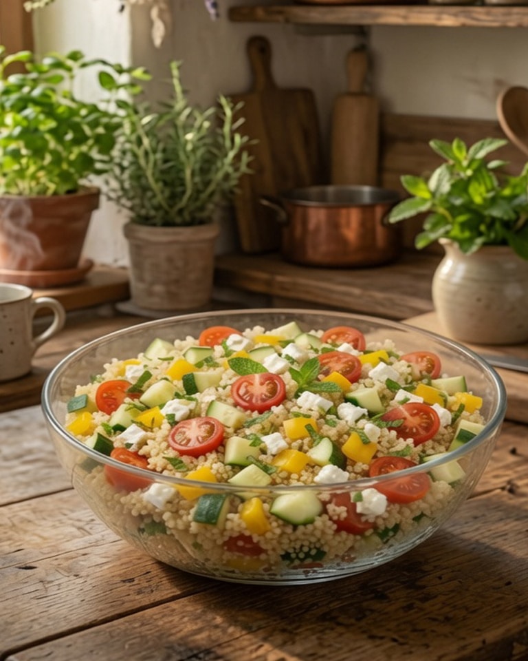 Salade de Quinoa aux Légumes d’Été : la recette fraîche, colorée et complète qui fait du bien