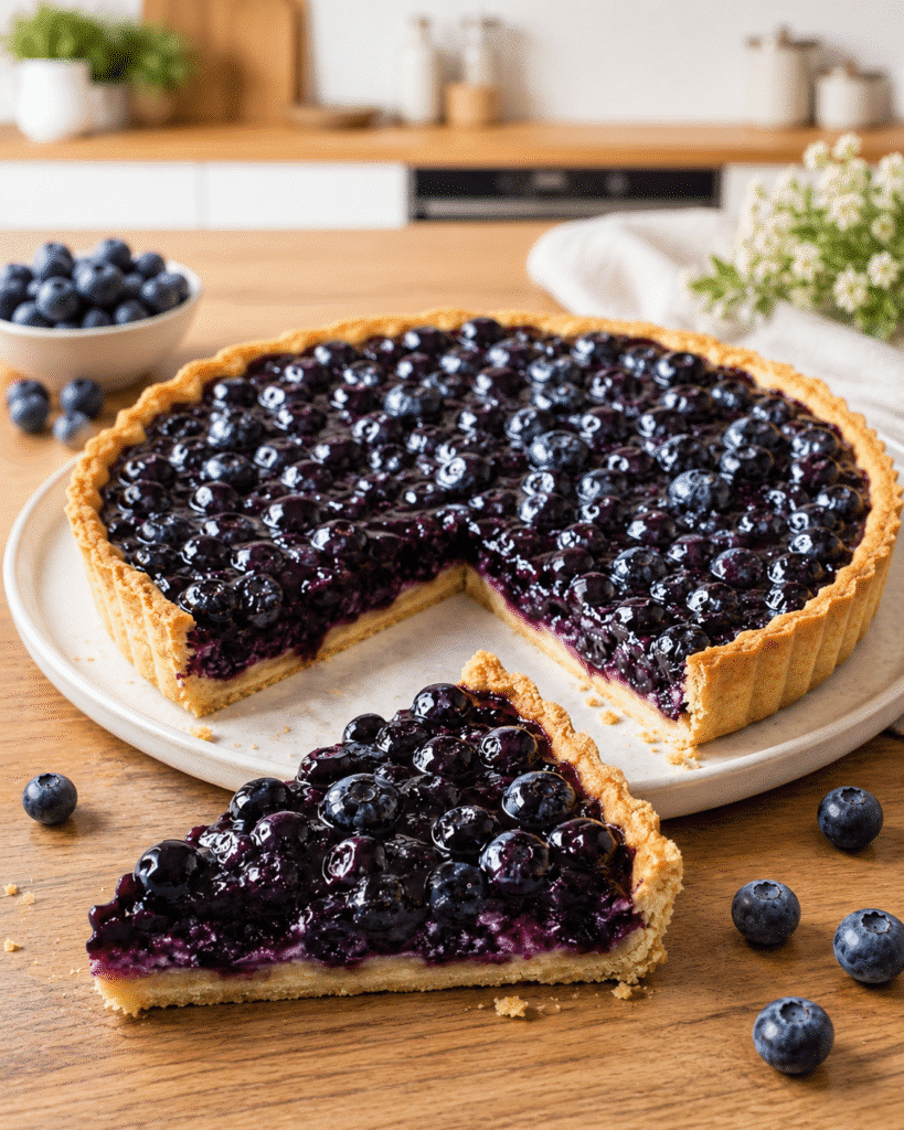 Tarte Lorraine aux Myrtilles : le dessert fondant et fruité de l’été