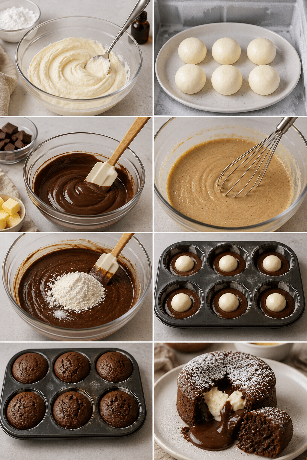 Le Guide de Préparation : Fondant Chocolat Mascarpone : le gâteau ultra fondant avec cœur coulant qui fait fondre