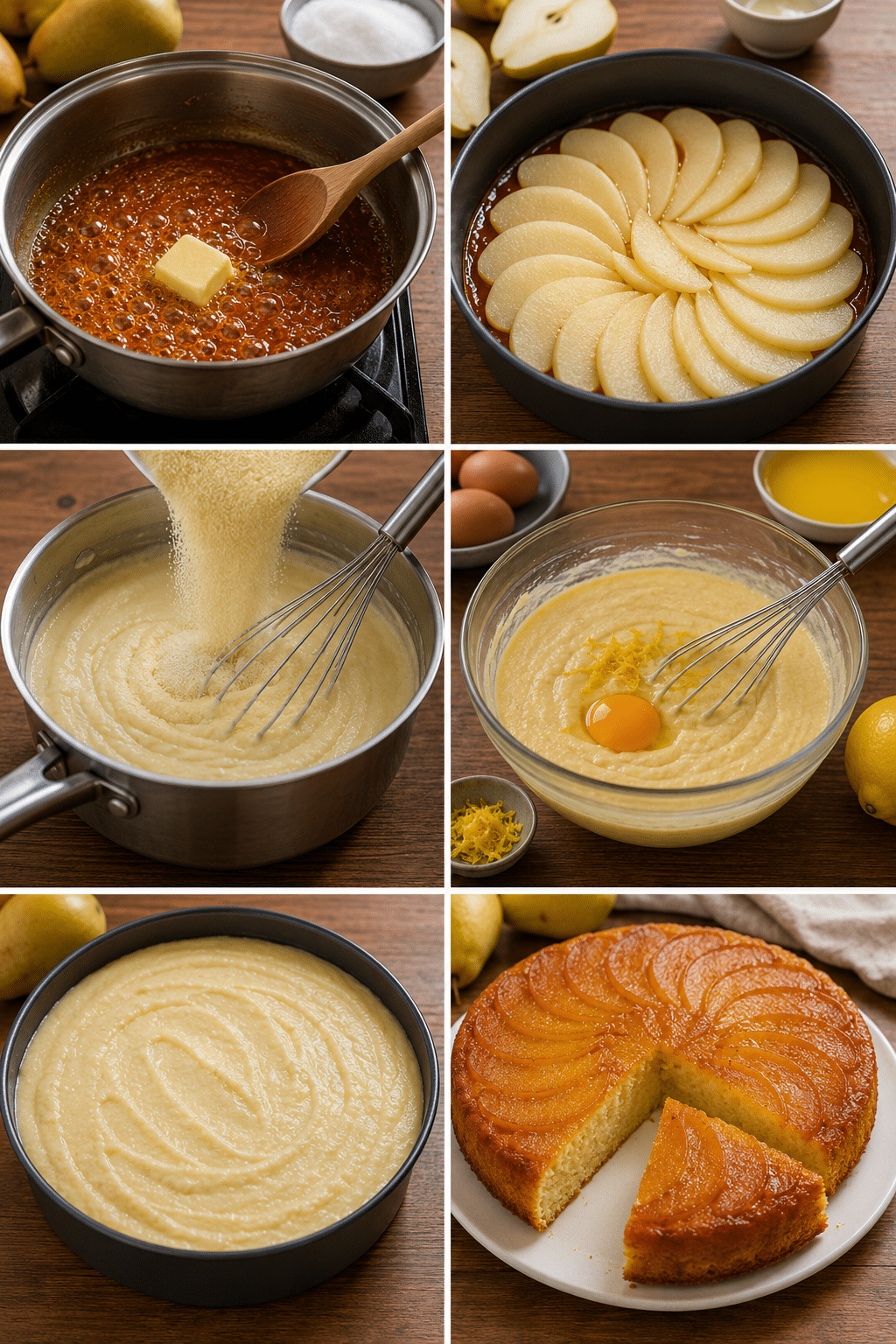 Gâteau de Semoule aux Poires : le dessert moelleux, parfumé et réconfortant de l’automne