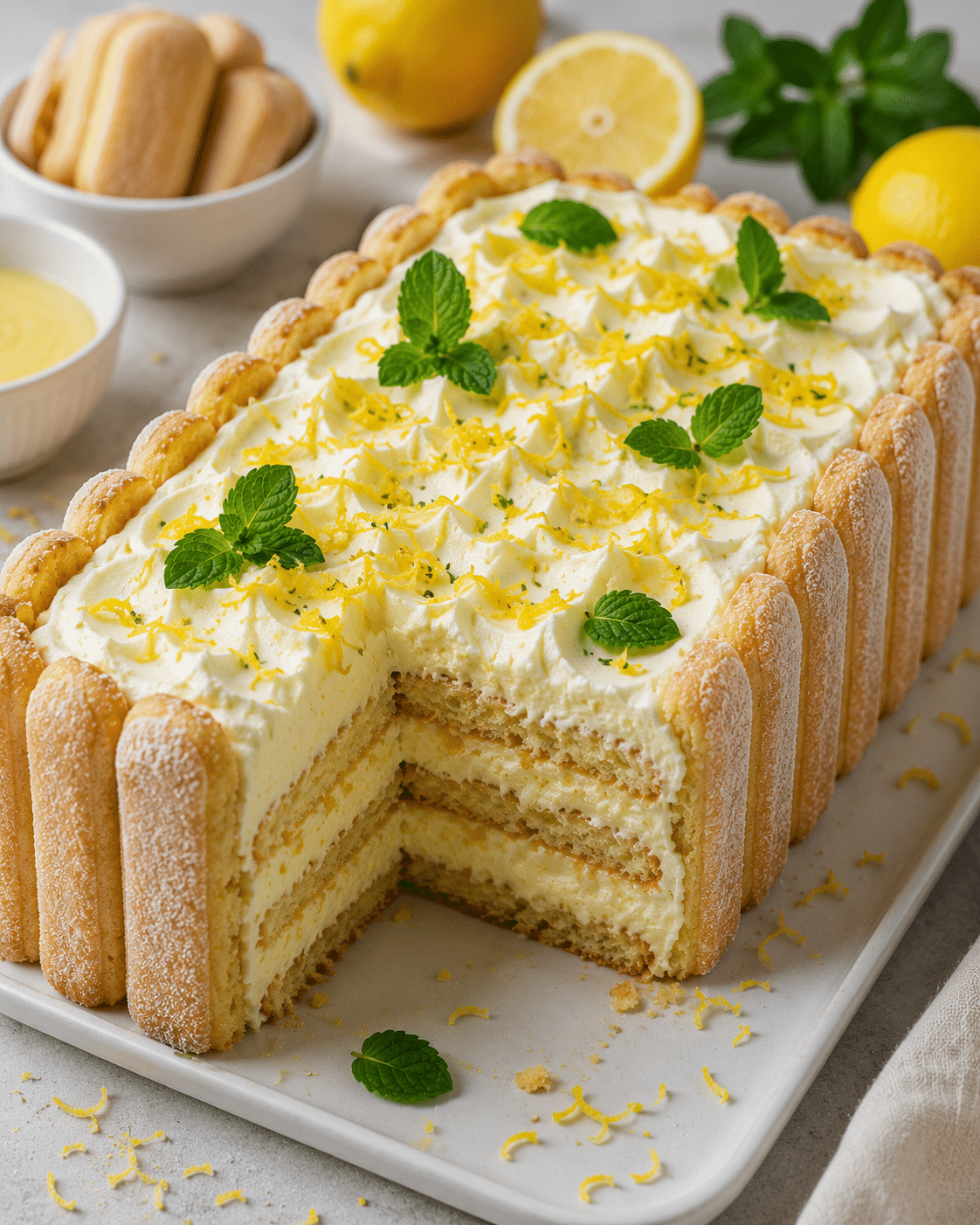 Tiramisu au Citron : le dessert frais, léger et acidulé Tiramisu au Citron : le dessert frais, léger et acidulé