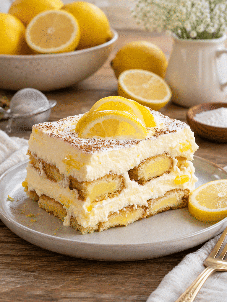 Tiramisu au Citron : le dessert frais, léger et acidulé qui fait fondre tout le monde
