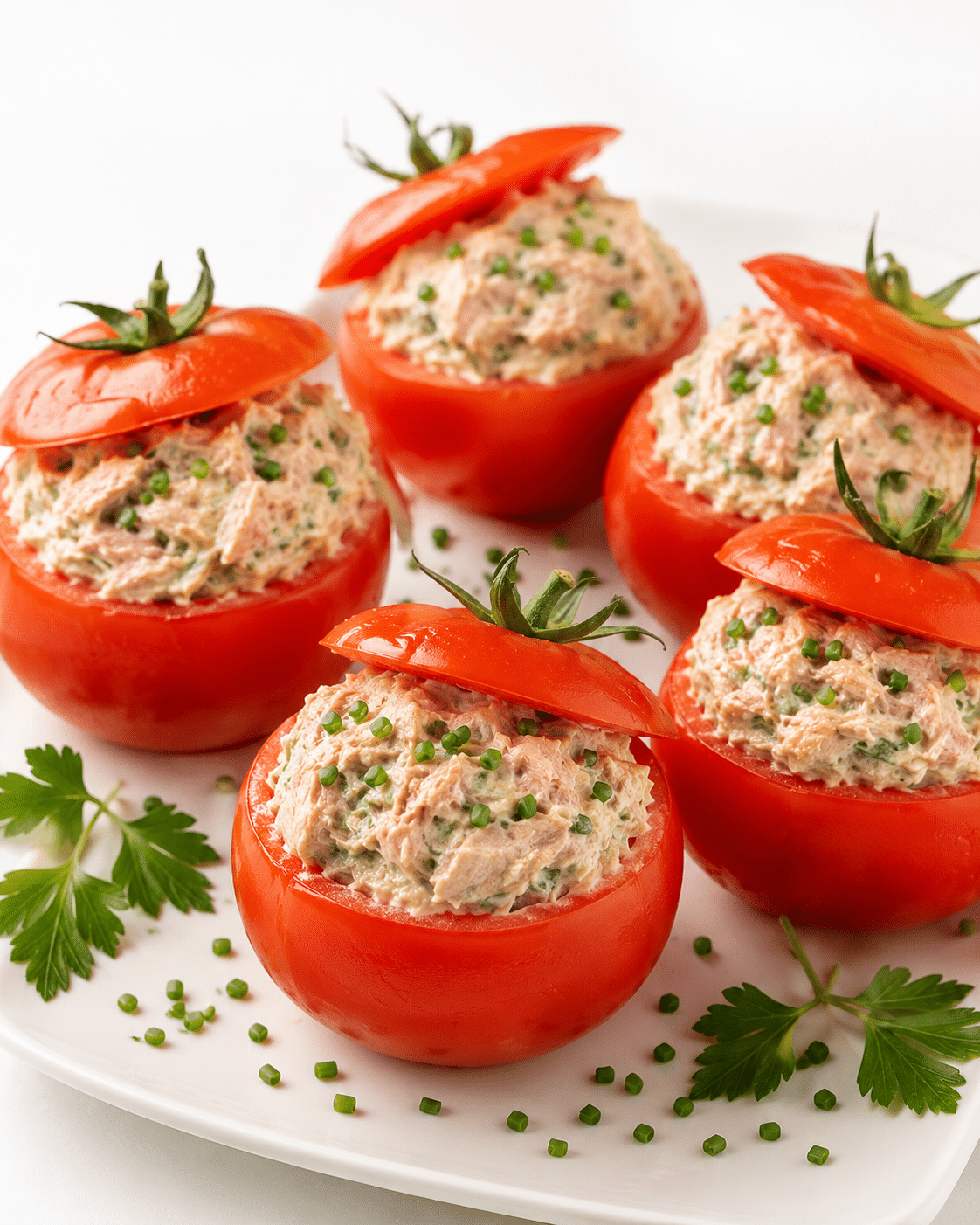 Tomates Farcies à la Mousse de Thon et Fromage Frais : l’entrée fraîche