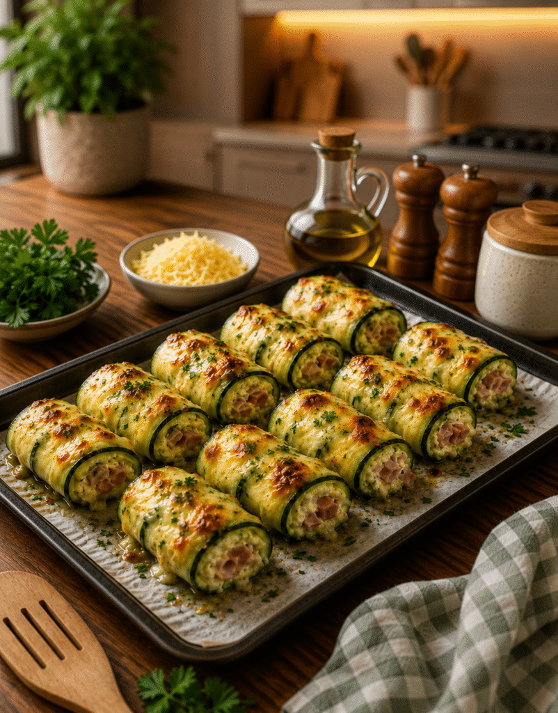 Roulés de Courgettes au Jambon et Fromage : la recette légère, gourmande et facile à réaliser