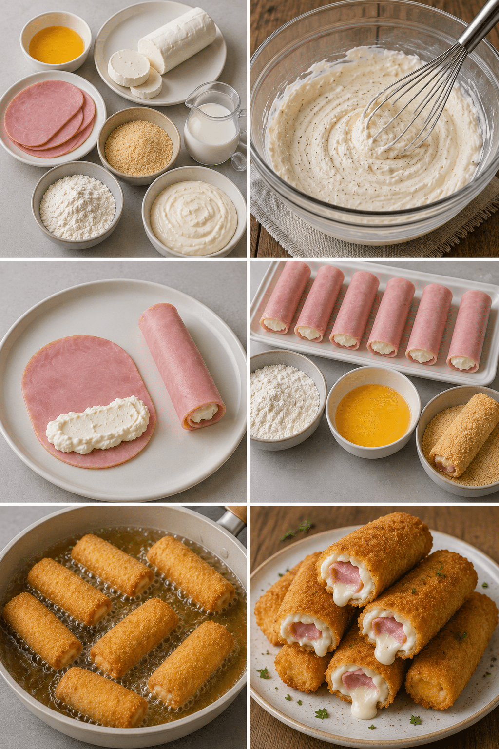 Roulés Croustillants au Jambon et Chèvre Frais : l’apéritif gourmand qui fait toujours son effet