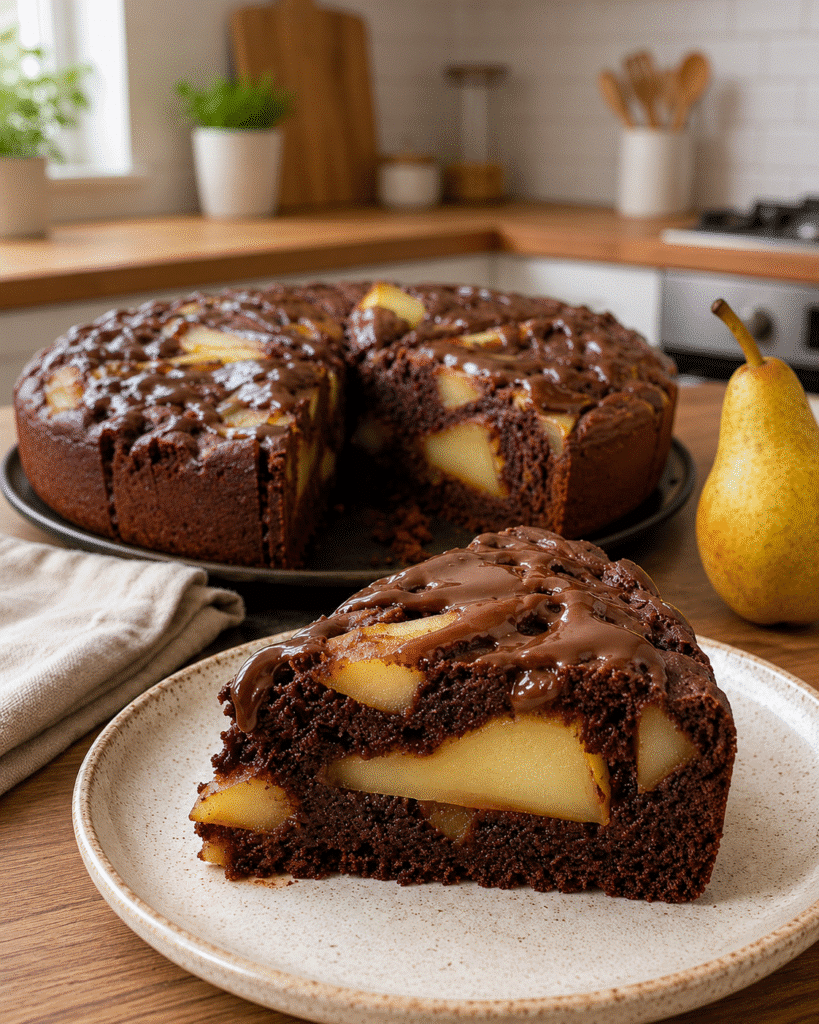 Fondant Choco-Poire : le gâteau ultra fondant