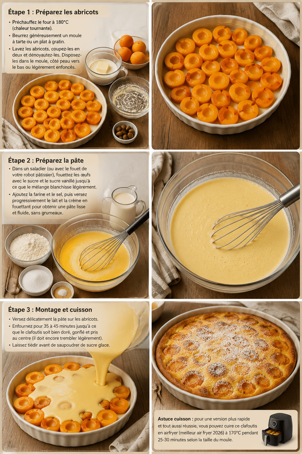 Clafoutis aux Abricots : le dessert fondant et fruité de l’été