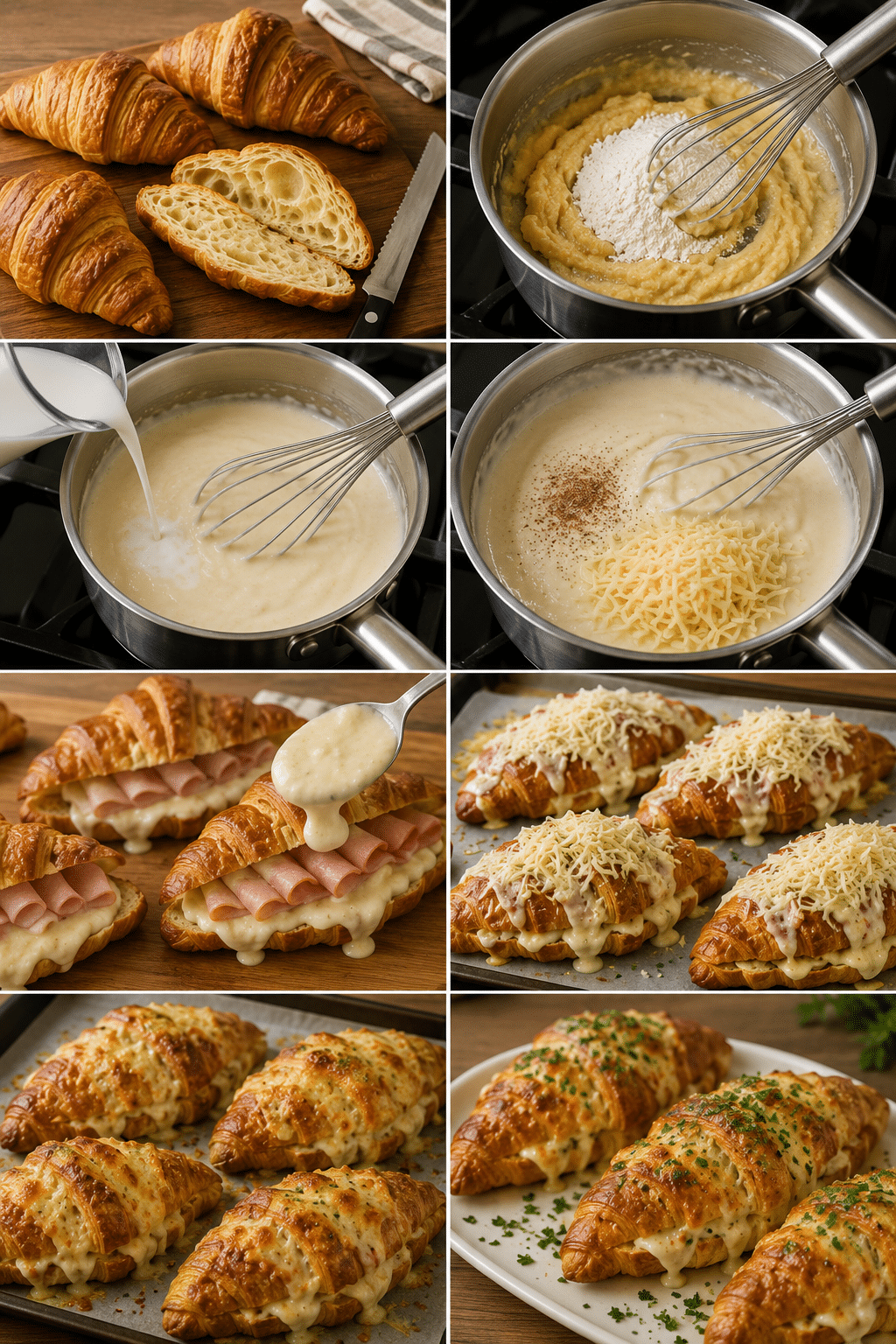 Croissants Jambon Béchamel : le brunch gourmand