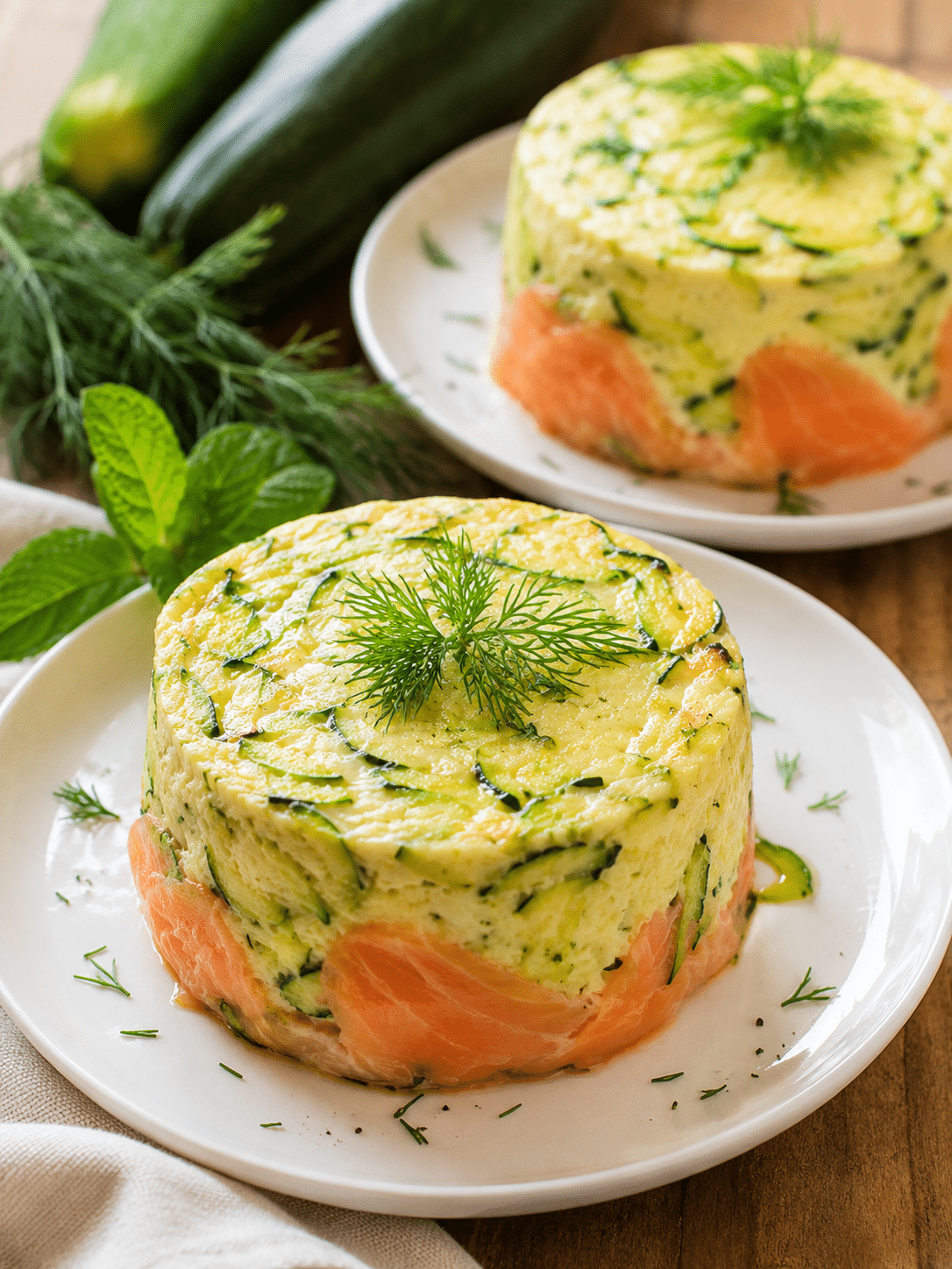 Timbales Saumon et Mousse de Courgettes : l’entrée légère, élégante et savoureuse de l’été