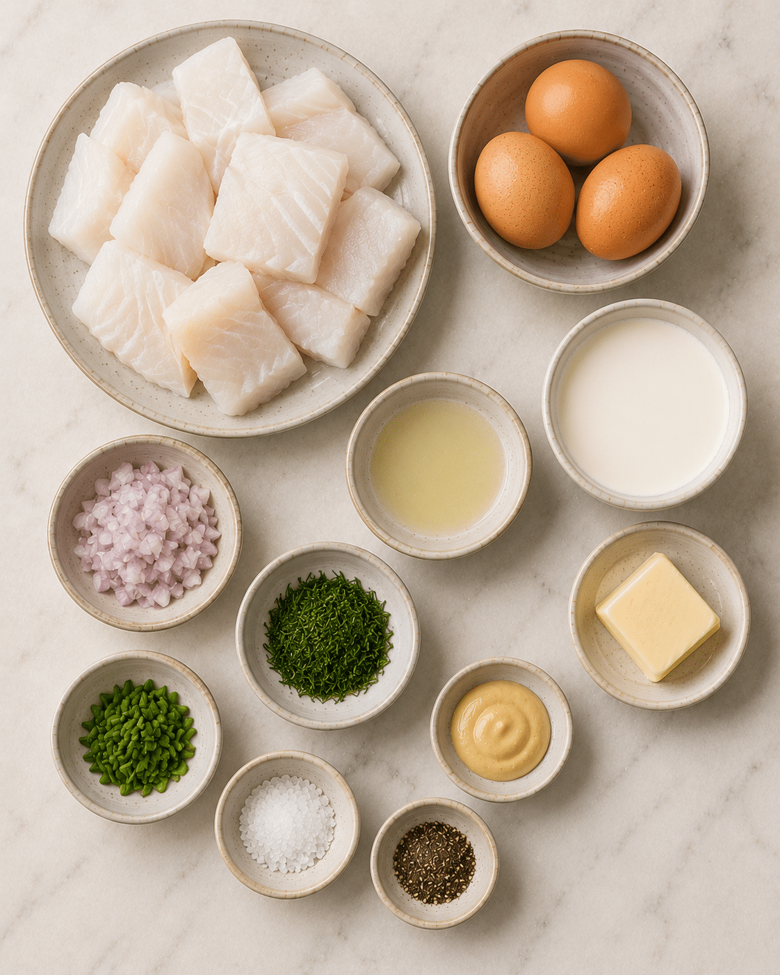La Liste des Ingrédients : Terrine de Poisson Froide : l’entrée légère, élégante et savoureuse de l’été