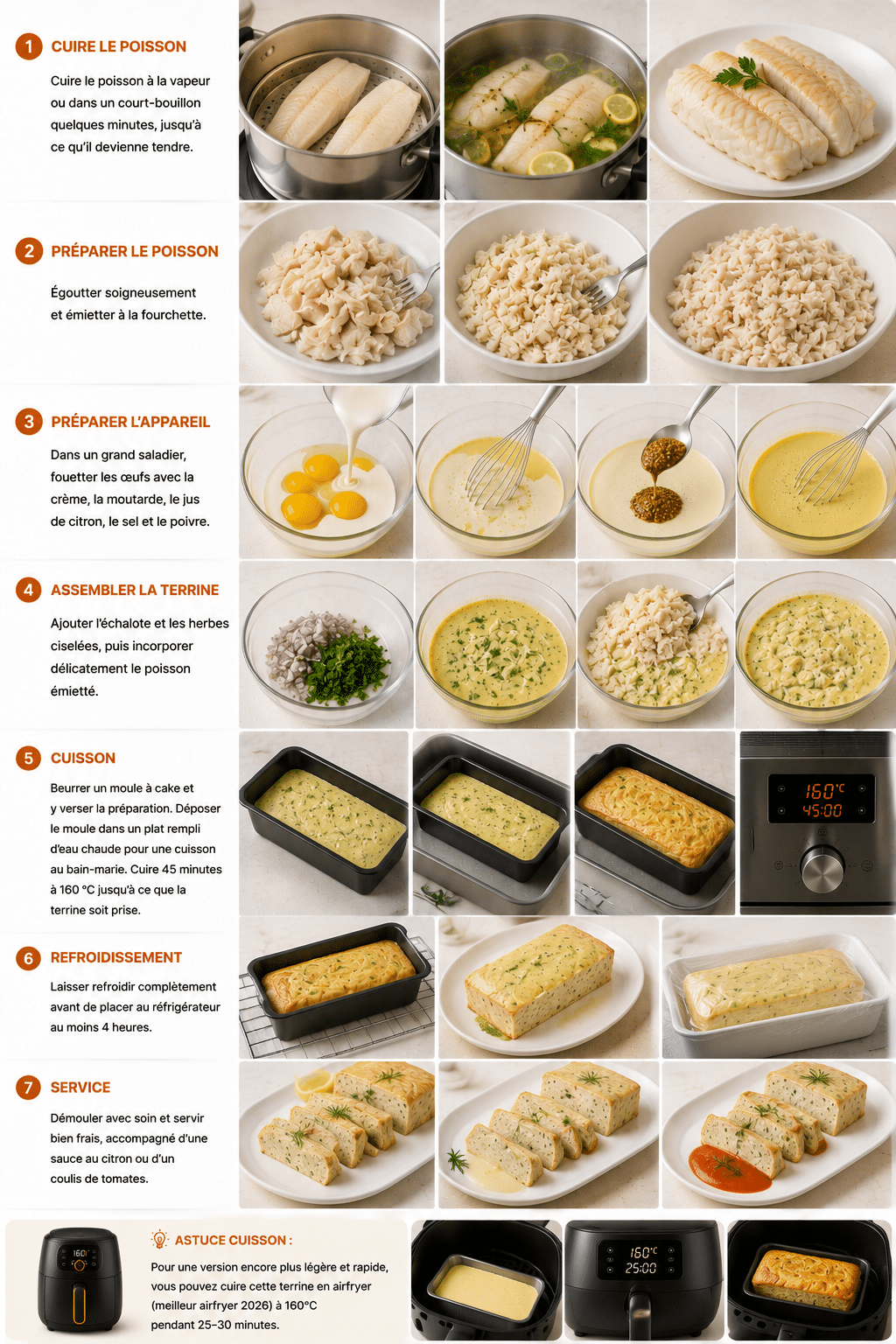 Le Guide de Préparation : Terrine de Poisson Froide : l’entrée légère, élégante et savoureuse de l’été Le Guide de Préparation : Terrine de Poisson Froide : l’entrée légère, élégante et savoureuse de l’été