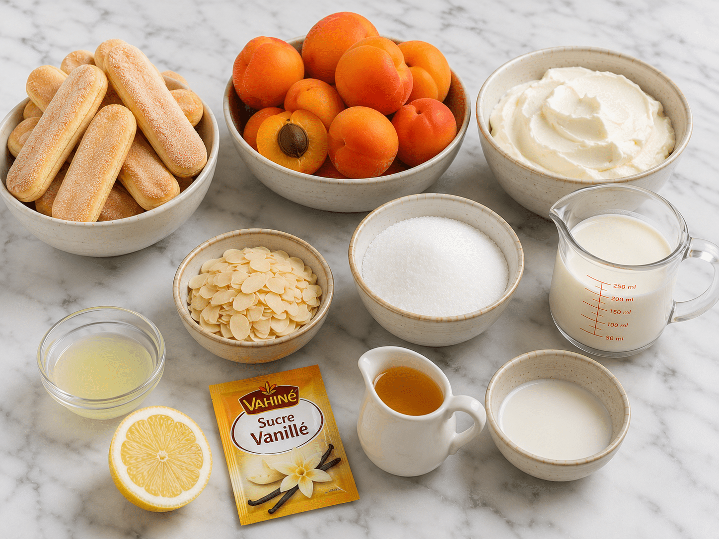 La Liste des Ingrédients : Terrine de Boudoirs aux Abricots : le dessert frais et fondant de l’été
