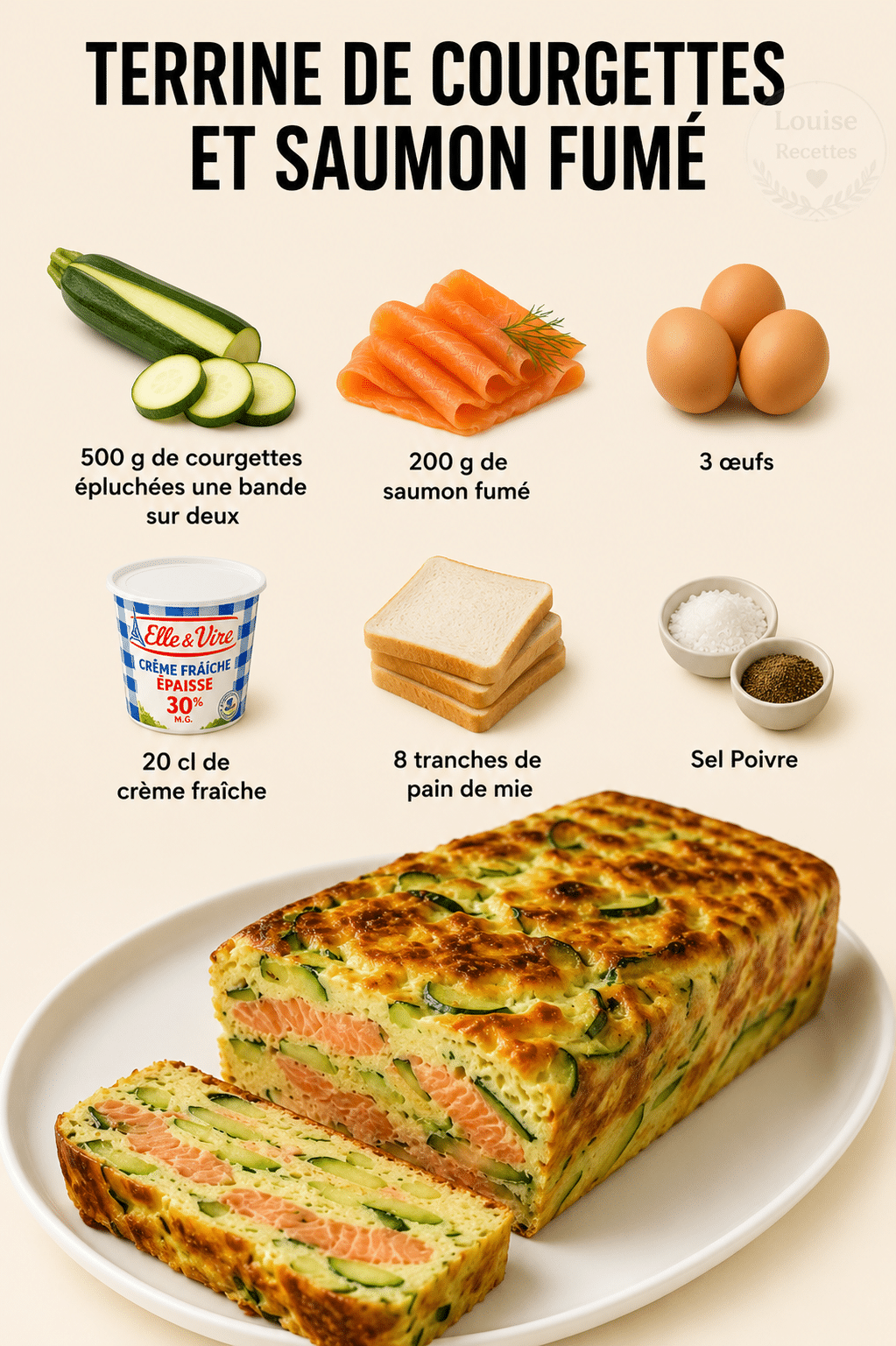 Terrine de Courgettes et Saumon Fumé : l’entrée légère